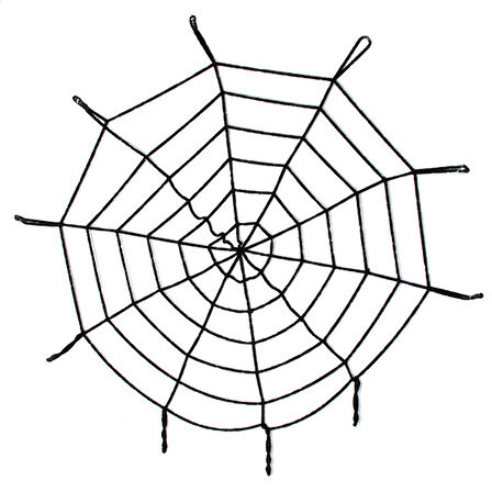 Halloween Cadılar Bayramı Örümcek Ağ Dekor Siyah 1.5 Metre (5250)