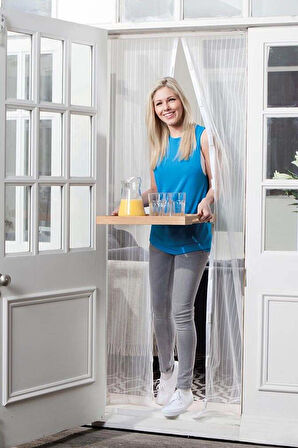 Mıknatıslı Kapı Sinekliği Tül Perde 105 x 205 cm (5250)