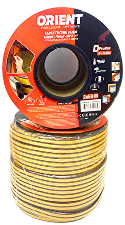 KAHVERENGİ 100MT2X50MTBOBİN FİTİL KAPI PENCERE BANT (5250)