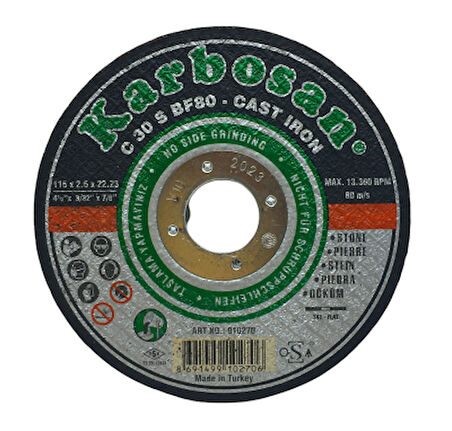 MERMER KESİCİ DİSK 115MMX2.5X22 (5250)