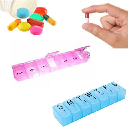 Kapaklı Haftalık İlaç Kutusu (5250)