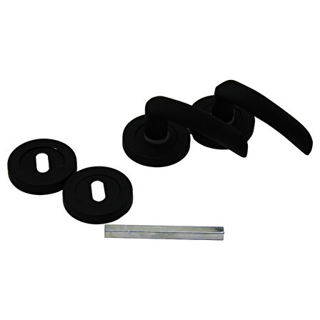 ÇELİKEL ERİŞ-10 AMERİKAN ODA KAPI KOLU SİYAH (5250)