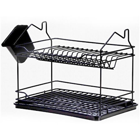 ,EVİM 2 KATLI TABAKLIK SİYAH (5250)