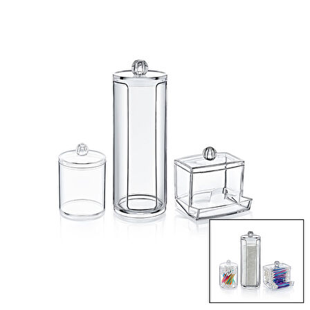 DİSK 3LÜ MAKYAJ ORGANİZER SET (5250)