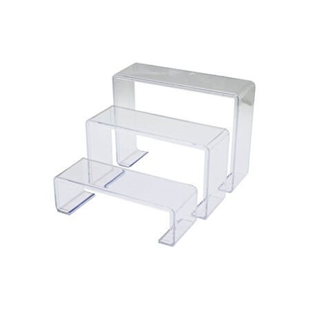 POŞETLİ 3 BOY MERDİVEN TEŞHİR AYAK YÜKSEKLİK: 6-11.5-16.5CM DERiNLİK: 6.5CM EN: 19.5-20.5-21.5CM (5250)