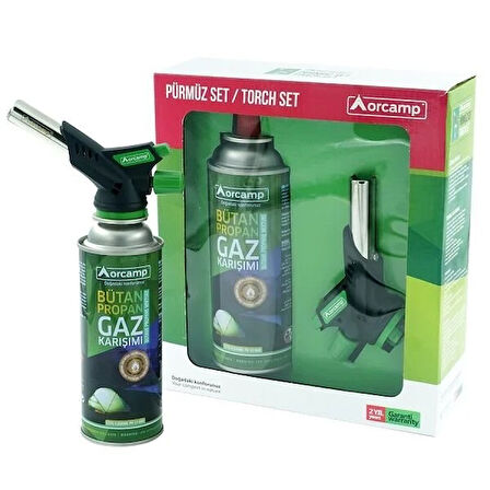 Turbo Torch Pürmüz Çakmak ve Kartuş Set (5250)
