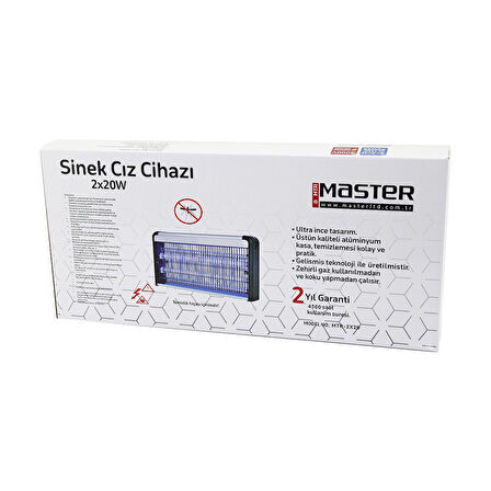 40W LÜX KASA - BEYAZ KUTU 2X20W SİNEK ÖLDÜRÜCÜ CIZ MAKİNE SD-70 (5250)