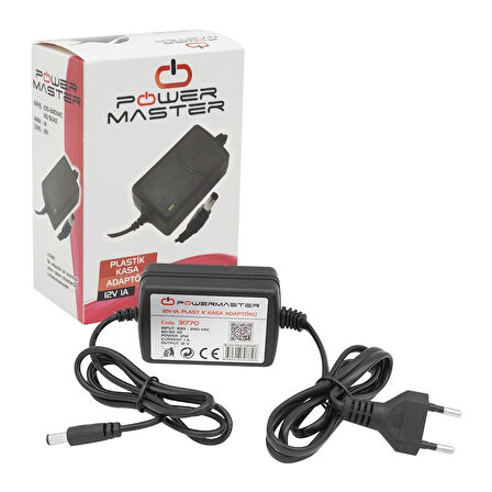 12 VOLT - 1 AMPER - 12 WATT MASAÜSTÜ İKİ UCU KABLOLU ADAPTÖR 5.5*2.5 UÇ (4172)