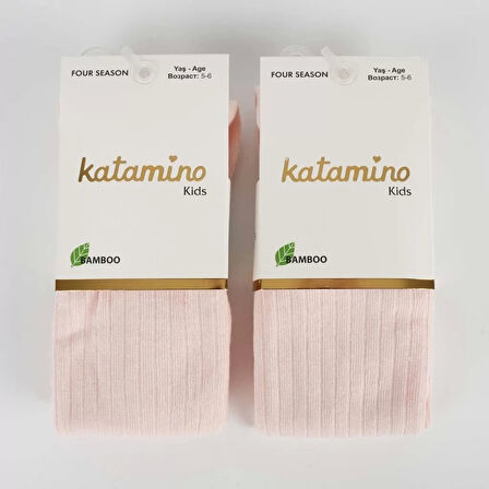 Beyza Kız Bambu Külotlu 1-5 Yaş  Pudra