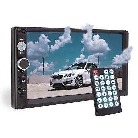 MAGICVOICE MV-5418 USB/SD/FM/AUX/BLUETOOTH/MP5 7 DOKUNMATİK MEKANİKSİZ DOUBLE OTO TEYP (4172)