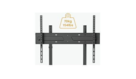 Tayfun 84'' Uyumlu Yürüyen Tekerlekli Ayaklı Led Tv Monitör Standı