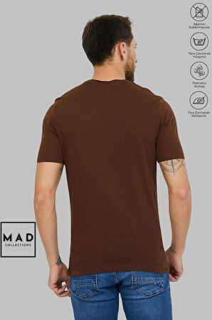 MAD COLLECTION Unisex Oversize Bisiklet Yaka Pamuk Dikişli Tavşan Baskılı Kısa Kollu Tişört