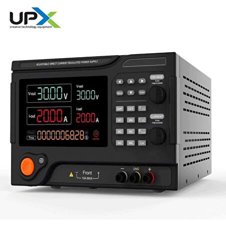 Upx K3020PE 0-30V 0-20A 10mv 10ma Programlanabilir Tek Çıkışlı Dc Ayarlı Güç Kaynağı