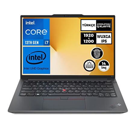 Lenovo ThinkPad E14 Gen 5 i7-1355U 8GB 512GB SSD 14'' WUXGA Windows 11 Pro Taşınabilir Bilgisayar 21JK0006TX 018