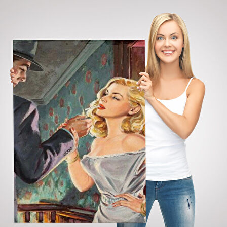 Luther Gordon tarafından yazılan "Özgür ve Kolay" Kanvas Tablosu-5255