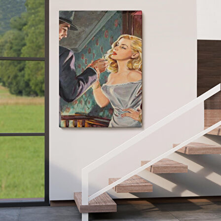 Luther Gordon tarafından yazılan "Özgür ve Kolay" Kanvas Tablosu-5255