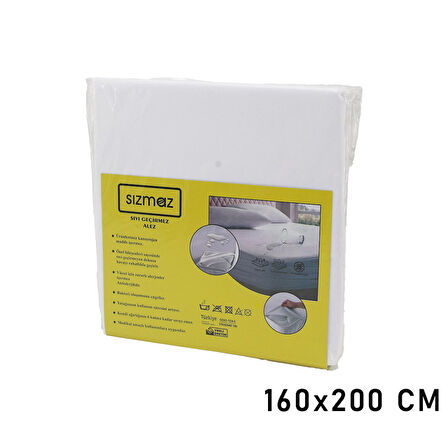 ÇİFT KİŞİLİK  YATAK KORUYUCU  SIVI GEÇİRMEZ  ALEZ  160X200CM   HAVA ALIR   ANTİBAKTERİYEL   ANTİALERJİK (5256)