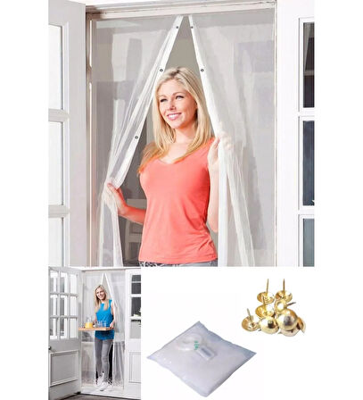 Mıknatıslı Kapı Sinekliği Tül Perde 105 x 210 cm (5256)