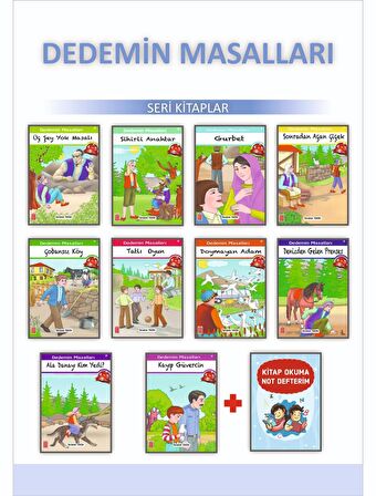 Ata 4.Sınıflar İçin Dedemin Masalları Öykü Dizisi +Kitap Okuma Not Defteri