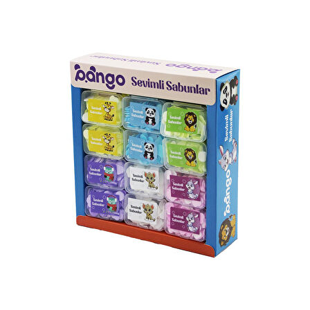 36 KUTU SEVİMLİ SABUNLAR MİNİ=1.2-1.5CM SEYAHAT - PİKNİK - OKULDA 160PCS ± 10 MİX:KALP- YUVARLAK-ÇİÇEK (5256)