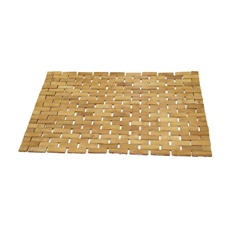DİKDÖRTGEN - BAMBU KAYDIRMAZ BANYO PASPASI 42X62CM (5256)