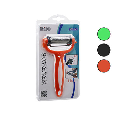 3IN1 METAL SOYACAK  PLASTİK SAPLI (5256)