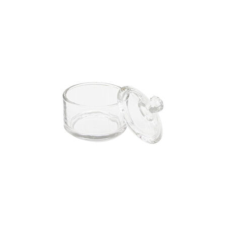 AKUT-12268 MİNİ KAPAKLI CAM ŞEKERLİK 90ML (5256)