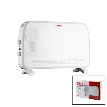 İTİMAT CH-2020B BÜYÜK BOY KONVEKTÖR ISITICI - SOBA ELEKTRİKLİ TURBO ISITMA 3-KADEME ISI AYARLANABİLİR TERMOSTAT=750-1250-2000W (5256)