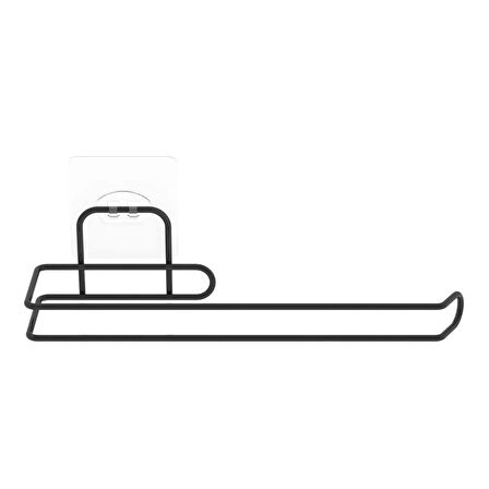 Kendiliğinden Yapışkanlı Krom Paslanmaz Metal Havlu Kağıtlık Aparatı (5256)