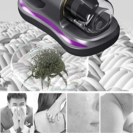 Acarid Temizleme Makinesi El Süpürgesi Yatak Temizleme Mite Temizleme Makinesi Cihazı UV-C Işınlı Temizlik Makinesi Şarjlı Süpürge (5256)