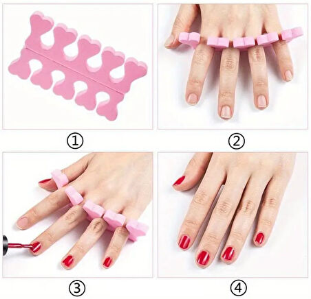 Parmak Ayırıcı Sünger Manikür Pedikür Aparatı 5 ADET (5256)