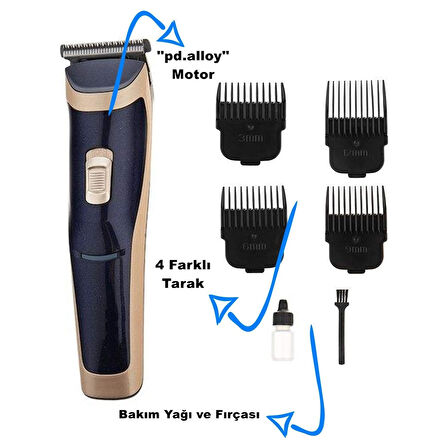 TR-650 Profesyonel Saç Sakal Tıraş Makinesi (5256)