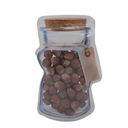 Kavanoz Görünümlü Kilitli Poşet Çıtçıtlı ve Pratik Torba 4 Adet (5256)