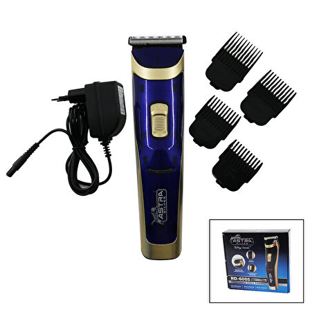 SAÇ SAKAL KESME TRAŞ MAKİNESİ FİŞ ŞARJLI - LED GÖSTERGE - RENKLİ KROM KAPLAMA GÖVDE  RD-6005 (5256)