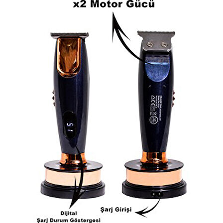 Dijital Göstergeli Profesyonel Tıraş Makinesi (5256)