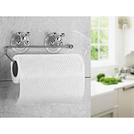 ÇİFT VANTUZ ASKILI KÖŞELİ AÇIK - METAL KAĞIT HAVLULUK (5256)