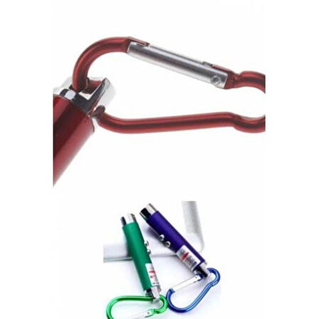 3 Fonksiyonlu Kırmızı Beyaz Işıklı Led Lazer Kedi Köpek Oyuncak Anahtarlık (5256)