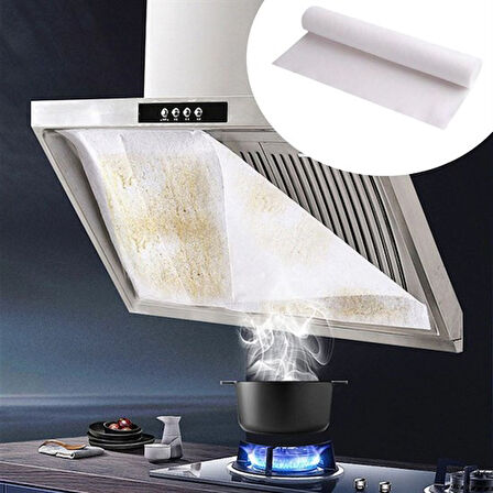 2li Yağ Emici Duman Önleyici Pratik Mutfak Davlumbaz Koruyucu Dayanıklı Yedek Filtre 45x90cm (5256)