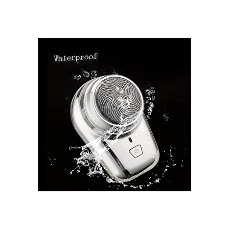 Mini Shaver Sıfır Sakal Taşınabilir Şarjlı Tıraş Makinesi IPX6 Korumalı  (5256)