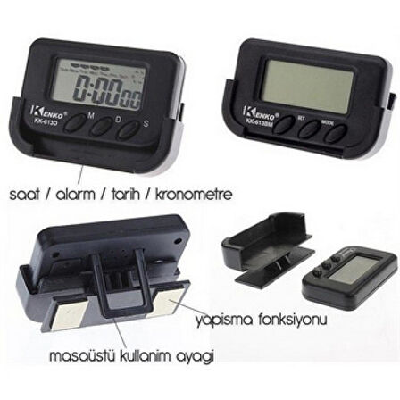 Araç İçi Dijital Saat (5256)