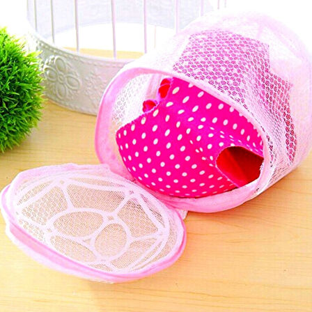 Sütyen Yıkama Filesi Tam Korumalı Hassas Çamaşır Yıkama Aparatı (5256)