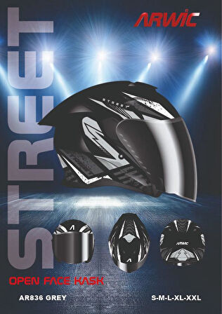 ARWİC KASK AR836 GREY