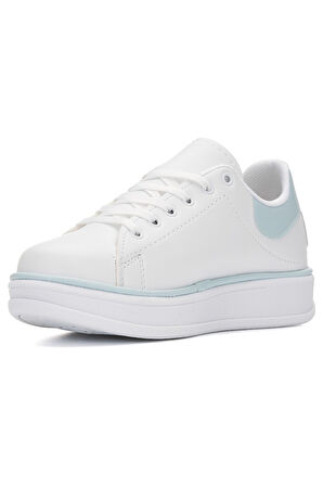 Günlük Kadın Sneaker Spor Ayakkabı Bağcıklı Rahat Hafif Kalın Tabanlı 525G