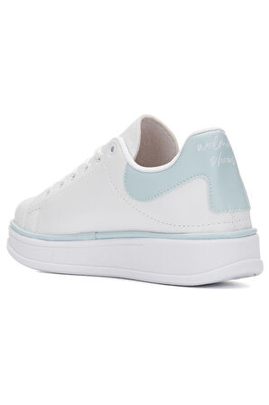 Günlük Kadın Sneaker Spor Ayakkabı Bağcıklı Rahat Hafif Kalın Tabanlı 525G