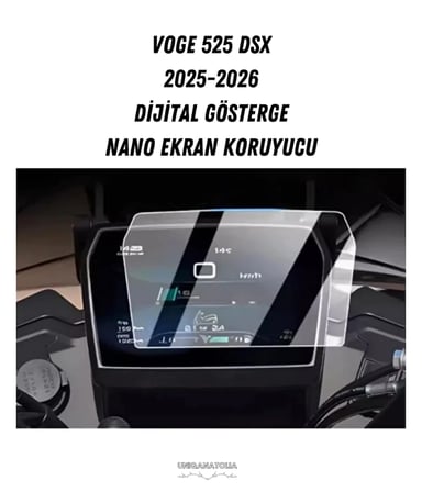 VOGE 525 DSX 2025-2026 Dijital Gösterge Uyumlu Nano Ekran Koruyucu