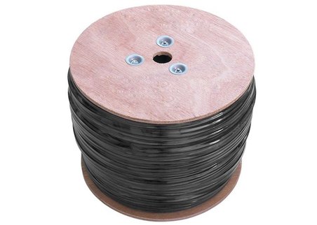 S-link SL-CAT609 305m 23AWG 0.57mm CCA Double Jack GRİ+Siyah Outdoor CAT6 Kablo