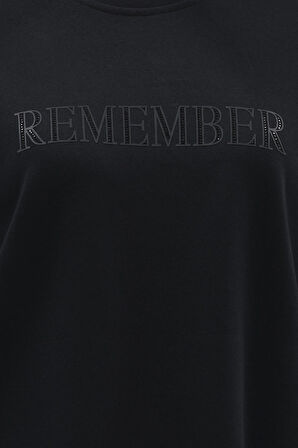 İkoll 0035782 Kadın Tonaton Baskı Ve Taşlı S-Shırt