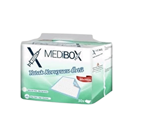 MEDİBOX Yatak Koruyucu Örtü 60x90 30 Lu (Kedi/Köpek Çiş Pedi)