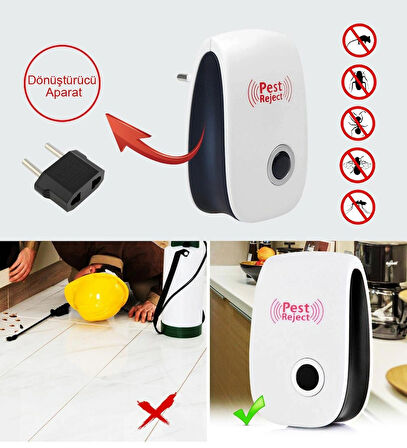  Mobgift Pest Reject Sonic Haşere Kovucu Fare Haşere Karasinek Sivrisinek