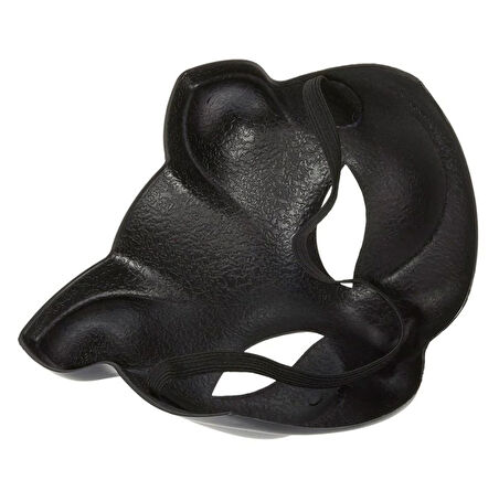 Siyah Renk Lüks Kedi Maskesi 12x13 cm (5263)